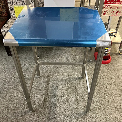 【中古】作業台 三方枠 後切欠きあり 幅620×奥行600×高さ840 【送料別途見積】【未使用品】【業務用】【飲食店 店舗 厨房機器 作業台 業務用作業台】
