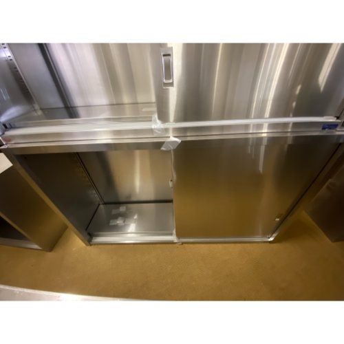 【中古】吊収納家具 両面扉 幅1300×奥ぶかさ400×高さ900 【貨物輸送別途積もり書き】【お役目用】【飲食店 バス発着場 勝手もと設備 吊収納家具 お役目用吊収納家具】
