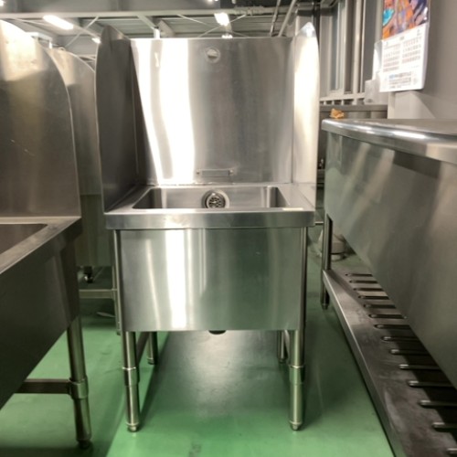【中古】一槽シンク BGあり 幅500&times;奥行500&times;高さ600 【送料無料】【業務用】【飲食店 店舗 厨房機器 一槽シンク 業務用一槽シンク】｜厨房機器と店舗用品 TENPOS