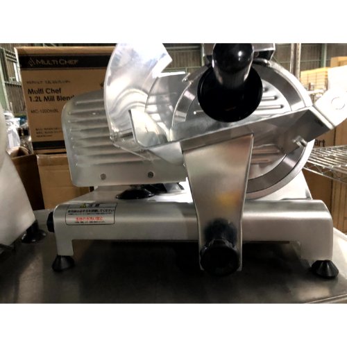 【中古】ミートスライサー テンポスオリジナル TBMS-250N 幅490×奥ふかさ390×高さ380 【貨物輸送別途積もり書き】【御勤め用】【飲食店 バス発着場 勝手もと備品 スライサー 御勤め用スライサー】