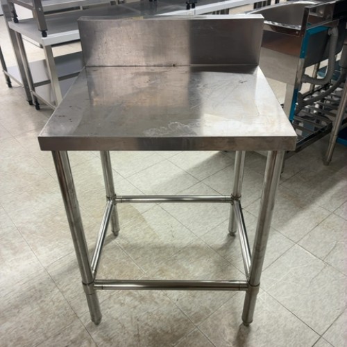 【中古】作業台 BGあり 幅600×奥行600×高さ800 【送料別途見積】【業務用】【飲食店 店舗 厨房機器 作業台 業務用作業台】