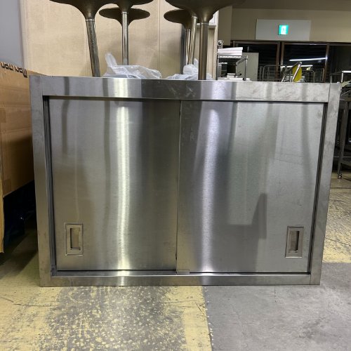 【中古】吊収納家具 幅1050×奥ぶかさ350×高さ750 【貨物輸送別途積もり書き】【お役目用】【飲食店 バス発着場 勝手もと設備 吊収納家具 お役目用吊収納家具】