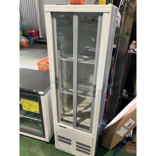 【中古】冷蔵陳列棚 パナソニック(Panasonic) SMR-S75B 幅460×奥ふかさ450×高さ1517 【貨物輸送別途積もり書き】【御勤め用】【飲食店 バス発着場 勝手もと備品 冷蔵陳列棚 御勤め用冷蔵陳列棚】