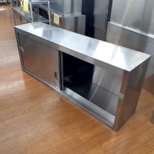 【中古】吊収納家具 幅1500×奥ぶかさ350×高さ600 【貨物輸送別途積もり書き】【お役目用】【飲食店 バス発着場 勝手もと設備 吊収納家具 お役目用吊収納家具】