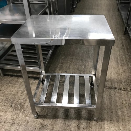 【中古】作業台 BGなし 幅600×奥行450×高さ800 【送料別途見積】【業務用】【飲食店 店舗 厨房機器 作業台 業務用作業台】