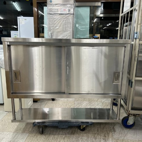 【中古】吊戸棚(下棚付き) 幅1200×奥行350×高さ900 【送料別途見積】【業務用】【飲食店 店舗 厨房機器 吊戸棚 業務用吊戸棚】