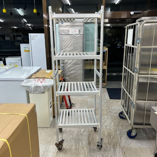 【中古】スチール写真仕合わせ 幅1800×奥ふかさ470×高さ600 【貨物輸送別途積もり書き】【御役目用】【飲食店 バス発着場 御厨子所計器 仕合わせ シェルフ 御役目用仕合わせ 御役目用シェルフ】