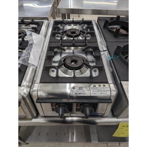 【中古】親子コンロ マルゼン M-822DC 幅680×奥行420×高さ160 LPG(プロパンガス) 【送料別途見積】【業務用】【飲食店 店舗 厨房機器 卓上ガスコンロ 業務用卓上ガスコンロ】