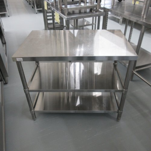【中古】作業台 BGなし 幅950×奥行600×高さ800 【送料別途見積】【業務用】【飲食店 店舗 厨房機器 作業台 業務用作業台】
