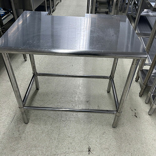 【中古】作業台 幅840×奥行600×高さ800 【送料別途見積】【業務用】【飲食店 店舗 厨房機器 作業台 業務用作業台】