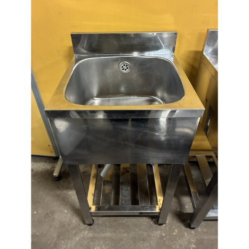 【中古】一槽シンク BGあり 幅450×奥行450×高さ800 【送料別途見積】【業務用】【飲食店 店舗 厨房機器 一槽シンク 業務用一槽シンク】