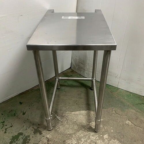 【中古】作業台 三方枠 特注 BGなし 幅450×奥行660×高さ790 【送料別途見積】【業務用】【飲食店 店舗 厨房機器 作業台 業務用作業台】