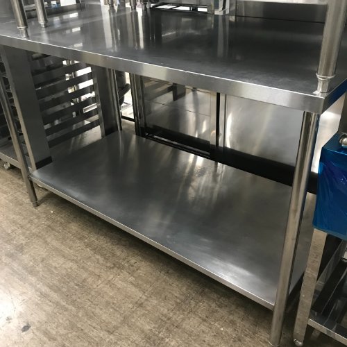 【中古】作業台 BGなし 幅1500×奥行750×高さ950 【送料別途見積】【業務用】【飲食店 店舗 厨房機器 作業台 業務用作業台】