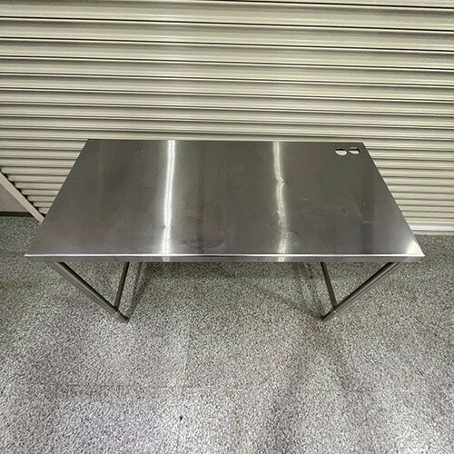 【中古】作業台 幅1290×奥行600×高さ850 【送料別途見積】【業務用】【飲食店 店舗 厨房機器 作業台 業務用作業台】