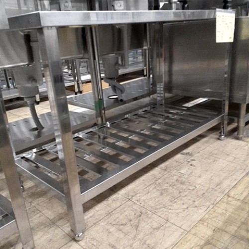 【中古】作業台 BGあり 幅1200&times;奥行600&times;高さ800 【送料別途見積】【業務用】【飲食店 店舗 厨房機器 作業台 業務用作業台】｜厨房機器と店舗用品 TENPOS 12,540円