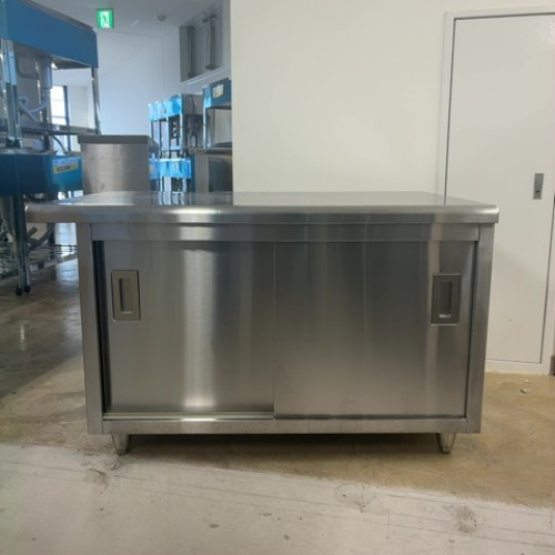 【中古】低調理台 BGなし 幅1050×奥行650×高さ650 【送料別途見積】【業務用】【飲食店 店舗 厨房機器 調理台 業務用調理台】