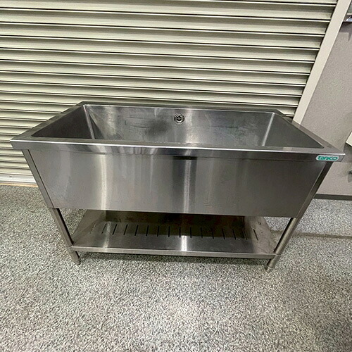 【中古】一槽シンク 幅1200×奥行600×高さ800 【送料別途見積】【業務用】【飲食店 店舗 厨房機器 一槽シンク 業務用一槽シンク】