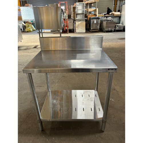 【中古】作業台 BGあり マルゼン 幅750×奥行600×高さ800 【送料別途見積】【業務用】【飲食店 店舗 厨房機器 作業台 業務用作業台】