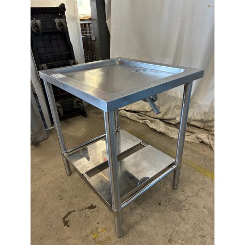 【中古】水切り台 BGなし 幅680×奥行600×高さ800 【送料別途見積】【業務用】【飲食店 店舗 厨房機器 特殊シンク 業務用特殊シンク】