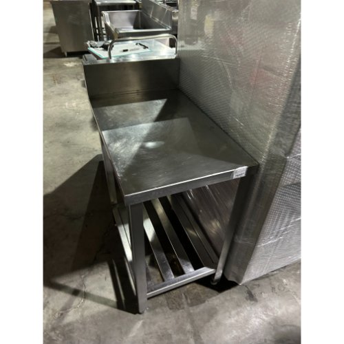 【中古】作業台 BGあり 幅450×奥行750×高さ800 【送料別途見積】【業務用】【飲食店 店舗 厨房機器 作業台 業務用作業台】