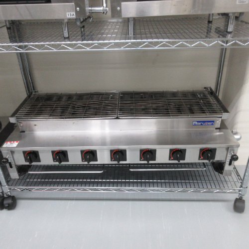 【中古】下火式焼物器 マルゼン MGK-314B 幅1110×奥行515×高さ315 都市ガス 【送料別途見積】【業務用】【飲食店 店舗 厨房機器 グリラー 焼物器 業務用グリラー 業務用焼物器】