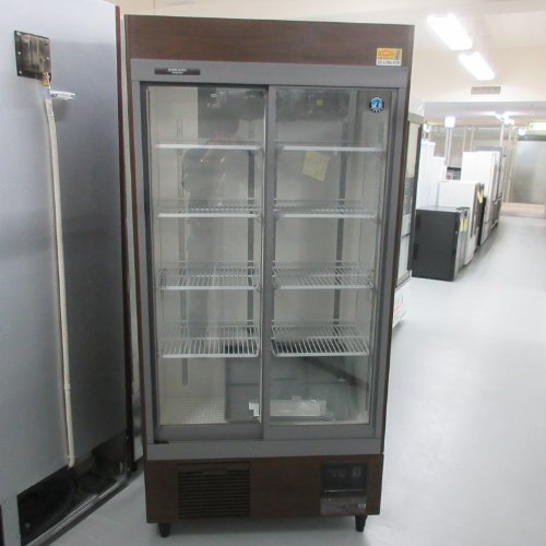 【中古】冷蔵リーチインショーケース ホシザキ RSC-90ET-B 幅900×奥ふかさ450×高さ1880 【貨物輸送別途積もり書き】【御勤め用】【飲食店 バス発着場 勝手もと備品 リーチインショーケース 御勤め用リーチインショーケース】