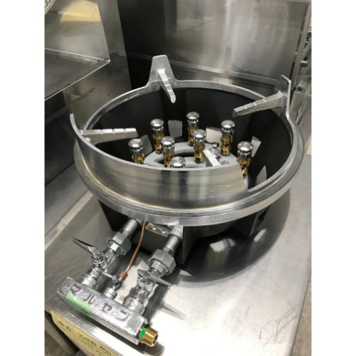 【中古】スーパージャンボバーナー マルゼン MG-12JB 幅425×奥行545×高さ230 都市ガス 【送料別途見積】【未使用品】【業務用】【飲食店 店舗 厨房機器 鋳物コンロ 業務用鋳物コンロ】