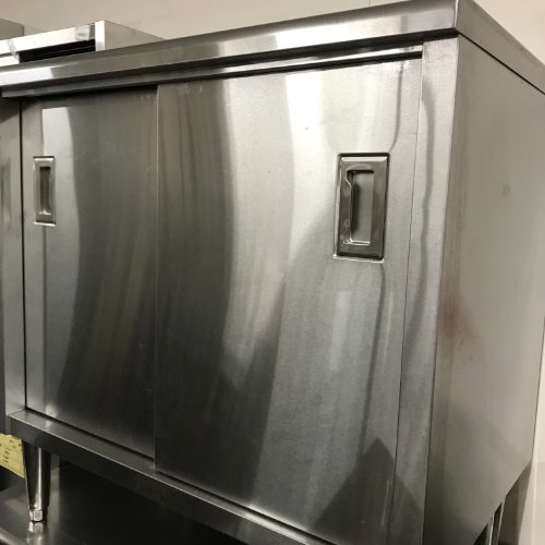 【中古】膳立て台(中棚2段) BGなし 幅900×奥ぶかさ600×高さ900 【貨物輸送別途積もり書き】【お役目用】【飲食店 バス発着場 勝手もと設備 膳立て台 お役目用膳立て台】
