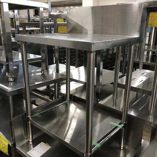 【中古】作業台 BGあり 幅650&times;奥行550&times;高さ840 【送料別途見積】【業務用】【飲食店 店舗 厨房機器 作業台 業務用作業台】｜厨房機器と店舗用品 TENPOS