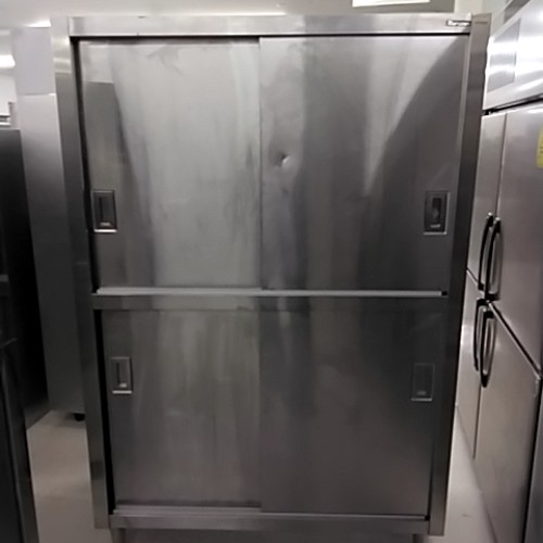 【中古】食器棚 幅1200×奥ふかさ600×高さ1800 【貨物輸送別途積もり書き】【御勤め用】【飲食店 バス発着場 勝手もと備品 食器棚 御勤め用食器棚】