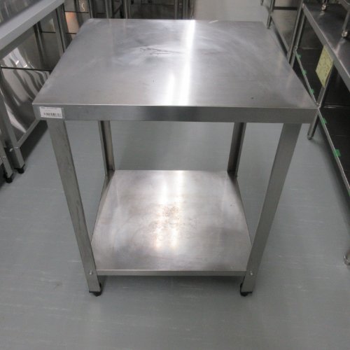 【中古】作業台 BGなし 幅600×奥行600×高さ800 【送料別途見積】【業務用】【飲食店 店舗 厨房機器 作業台 業務用作業台】