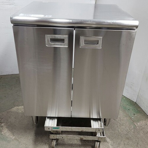 【中古】調理台 観音扉 BGなし 幅680×奥行600×高さ850 【送料別途見積】【業務用】【飲食店 店舗 厨房機器 調理台 業務用調理台】
