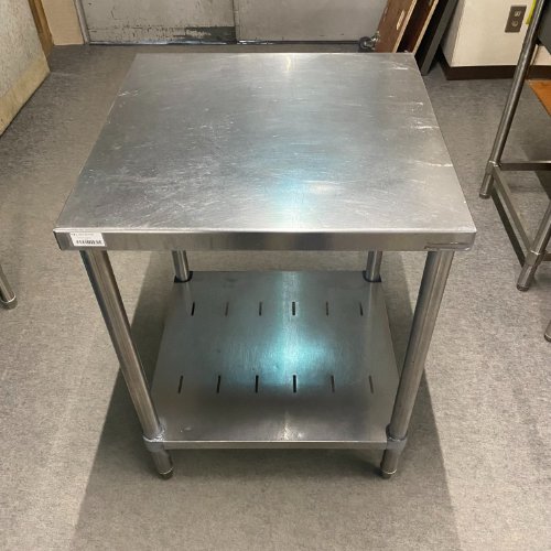 【中古】作業台 BGなし 幅600×奥行600×高さ800 【送料別途見積】【業務用】【飲食店 店舗 厨房機器 作業台 業務用作業台】