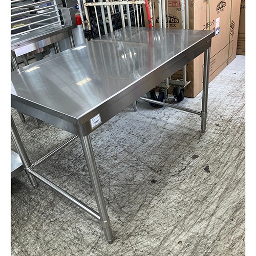 【中古】作業台 三方枠 BGなし 幅1200×奥行750×高さ800 【送料別途見積】【業務用】【飲食店 店舗 厨房機器 作業台 業務用作業台】