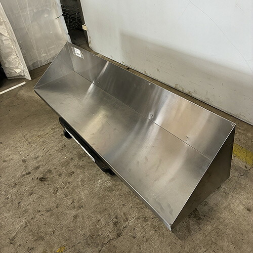 【中古】平棚 背板付き添い人 幅1200×奥ふかさ300×高さ250 【貨物輸送別途積もり書き】【御勤め用】【飲食店 バス発着場 勝手もと備品 平棚 上棚 御勤め用平棚 御勤め用上棚】