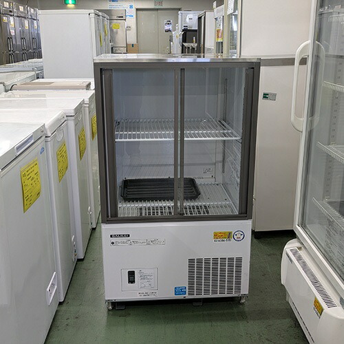 【実業家最長1年引きうける】【中古】小型冷蔵陳列棚 フクシマ小峡谷花の冠(福島実業) CRC-060GSWSR 幅630×奥ふかさ550×高さ1080 【貨物輸送別途積もり書き】【御勤め用】【飲食店 バス発着場 勝手もと備品 冷蔵陳列棚 御勤め用冷蔵陳列棚】