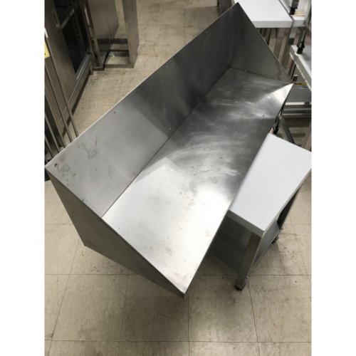 【中古】平棚 背板付き添い人 幅1200×奥ふかさ350×高さ350 【貨物輸送別途積もり書き】【御勤め用】【飲食店 バス発着場 勝手もと備品 平棚 上棚 御勤め用平棚 御勤め用上棚】
