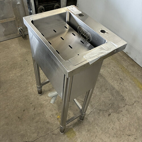 【中古】一槽シンク BGなし 幅450×奥ふかさ350×高さ800 【貨物輸送別途積もり書き】【お役目用】【飲食店 バス発着場 勝手もと装置 一槽シンク お役目用一槽シンク】