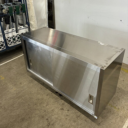 【中古】両面吊収納家具 幅1200×奥ぶかさ450×高さ600 【貨物輸送別途積もり書き】【お役目用】【飲食店 バス発着場 勝手もと設備 吊収納家具 お役目用吊収納家具】