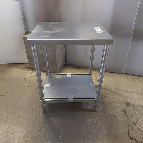 【中古】作業台 BGなし 幅600×奥行500×高さ800 【送料別途見積】【業務用】【飲食店 店舗 厨房機器 作業台 業務用作業台】