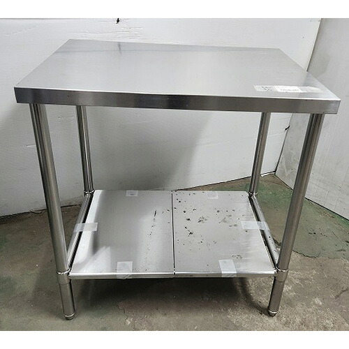 【中古】作業台 BGなし 幅800×奥行600×高さ850 【送料別途見積】【業務用】【飲食店 店舗 厨房機器 作業台 業務用作業台】