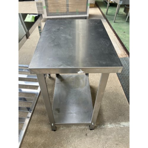 【中古】作業台 BGなし 幅600×奥行450×高さ800 【送料別途見積】【業務用】【飲食店 店舗 厨房機器 作業台 業務用作業台】