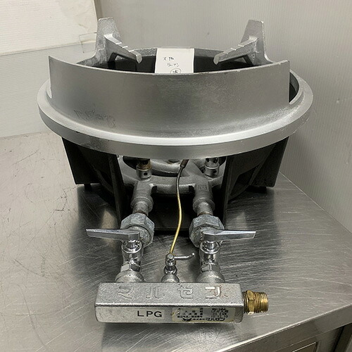 【中古】五徳コンロ マルゼン MG-12J 幅424&times;奥行557&times;高さ219 LPG(プロパンガス) 【送料別途見積】【業務用】【飲食店 店舗 厨房機器 鋳物コンロ 業務用鋳物コンロ】｜厨房機器と店舗用品 TENPOS