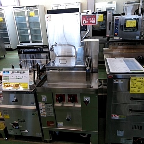 【実業家最長1年引きうける】【中古】パスタ蒸気ガマ 富士工業所 FB-6570A 幅650×奥ふかさ700×高さ800 LPG(プロパンガス) 【貨物輸送別途積もり書き】【御勤め用】【飲食店 バス発着場 勝手もと備品 ゆで麺機 御勤め用ゆで麺機】