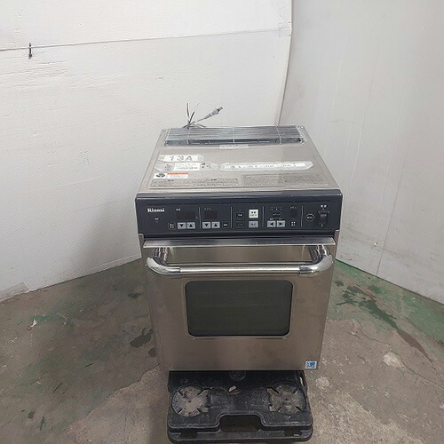 【実業家最長1年引きうける】【中古】コンベクションオーブン リンナイ(Rinnai) RCK-S10AS 幅470×奥ふかさ645×高さ586 都市屁っ放り 【貨物輸送別途積もり書き】【御勤め用】【飲食店 バス発着場 勝手もと備品 オーヴン 御勤め用オーヴン】