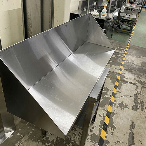 【中古】平棚 背板付き添い人 幅1200×奥ふかさ350×高さ350 【貨物輸送別途積もり書き】【お役目用】【飲食店 バス発着場 勝手もと装置 平棚 上棚 お役目用平棚 お役目用上棚】