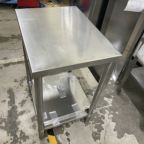 【中古】作業台 BGなし 幅450×奥行600×高さ800 【送料別途見積】【業務用】【飲食店 店舗 厨房機器 作業台 業務用作業台】