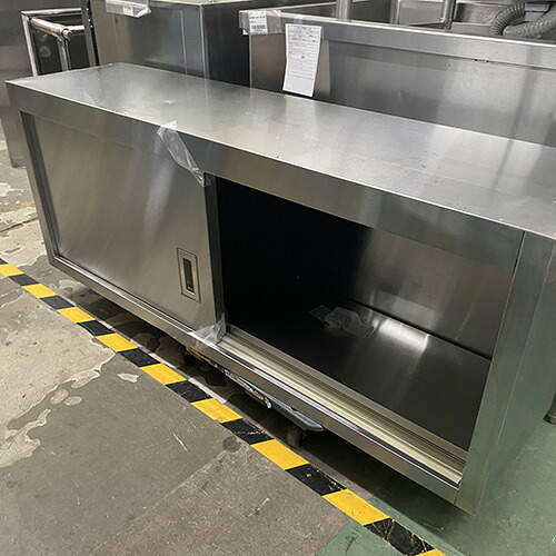 【中古】吊収納家具 幅1350×奥ぶかさ350×高さ520 【貨物輸送別途積もり書き】【お役目用】【飲食店 バス発着場 勝手もと設備 吊収納家具 お役目用吊収納家具】