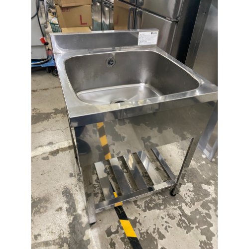 【中古】一槽シンク BGあり 東製作所(アズマ) 幅600×奥行600×高さ800 【送料別途見積】【業務用】【飲食店 店舗 厨房機器 一槽シンク 業務用一槽シンク】