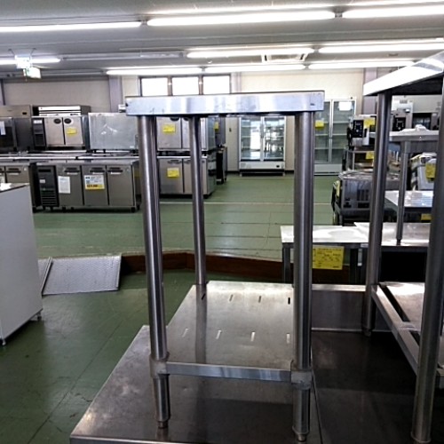 【中古】作業台 BGあり 幅400×奥行600×高さ800 【送料別途見積】【業務用】【飲食店 店舗 厨房機器 作業台 業務用作業台】